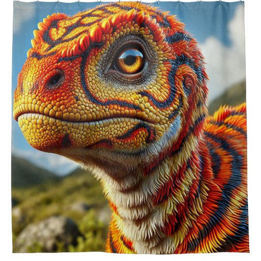 Rideaux De Douche Dinosaure (Devant)