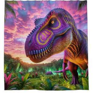 Rideaux De Douche Dinosaure