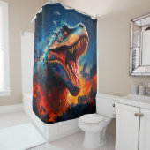 Rideaux De Douche Dinosaure (En situation)