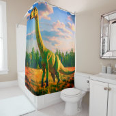 Rideaux De Douche Dinosaure (En situation)