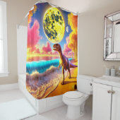 Rideaux De Douche Dinosaure (En situation)