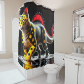 Rideaux De Douche Dinosaure (En situation)