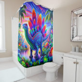 Rideaux De Douche Dinosaure (En situation)