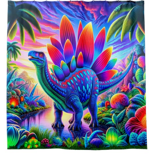 Rideaux De Douche Dinosaure (Devant)