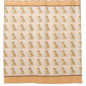 Rideaux De Douche Dinosaure bébé adorable Pastel mignon (Devant)