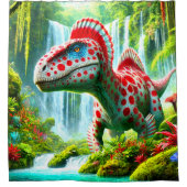 Rideaux De Douche Dinosaure tacheté (Devant)