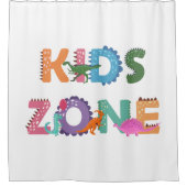 Rideaux De Douche Dinosaures (Devant)