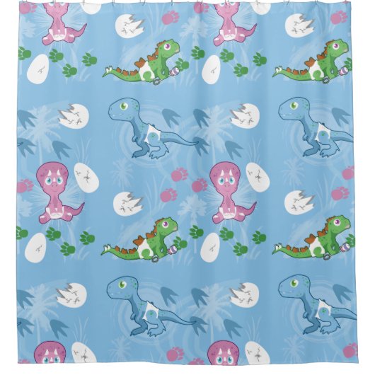 Rideaux De Douche Dinosaures (Devant)