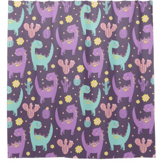 Rideaux De Douche Dinosaures (Devant)