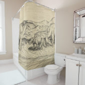 Rideaux De Douche Dinosaures classiques (En situation)