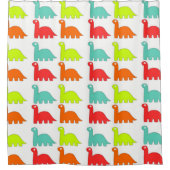 Rideaux De Douche Dinosaures colorés (Devant)