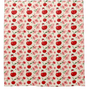 Rideaux De Douche Disposition Fleurie Cerisier Pour Décoration Cosy