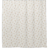 Rideaux De Douche Ditsy Floral Muted Neutral Soft Pale Cream Beige (Devant)
