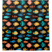 Rideaux De Douche Divers poissons tropicaux colorés (Devant)