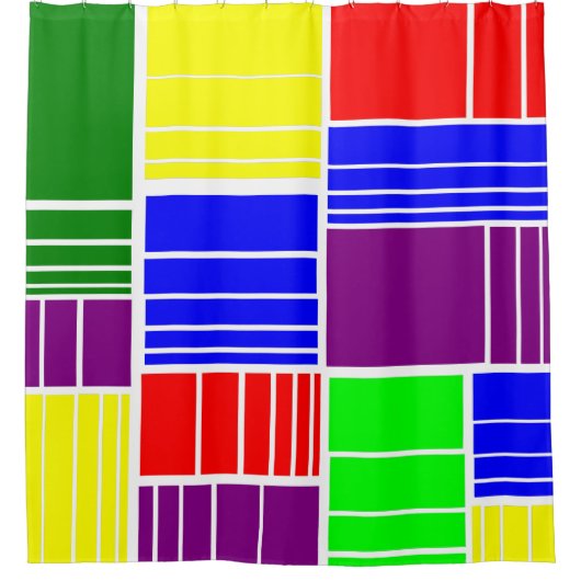 Rideaux De Douche Diviser les rectangles (Devant)