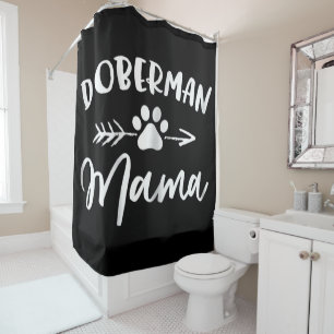 Rideaux De Douche Doberman Mama  Cadeau aux amateurs de doberman