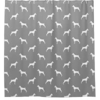 Doberman Pinscher Silhouettes Motif Gris