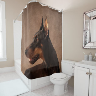 Rideaux De Douche Dobermann - Pinscher de dobermann