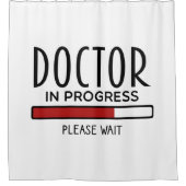 Rideaux De Douche Docteur étudiant en médecine en cours (Devant)