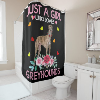 Rideaux De Douche Dog Just A Girl Who Loves Greyhounds