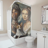Rideaux De Douche Doggy et les Dames (En situation)