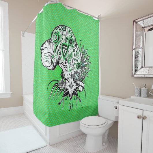 Rideaux De Douche Dogue allemand (En situation)