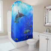 Rideaux De Douche Dolphin World WIND (En situation)