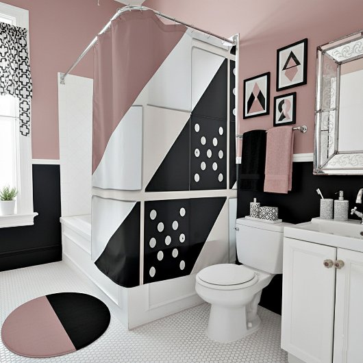 Rideaux De Douche Dominos abstraits