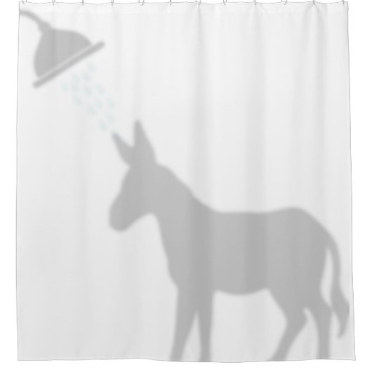Rideaux De Douche Donkey Shadow Silhouette Ombre Buddies Douche (Devant)