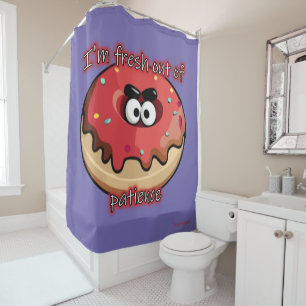 Rideaux De Douche Donut en colère : Frais par patience