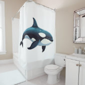 Rideaux De Douche Doodle Cute Orca (En situation)
