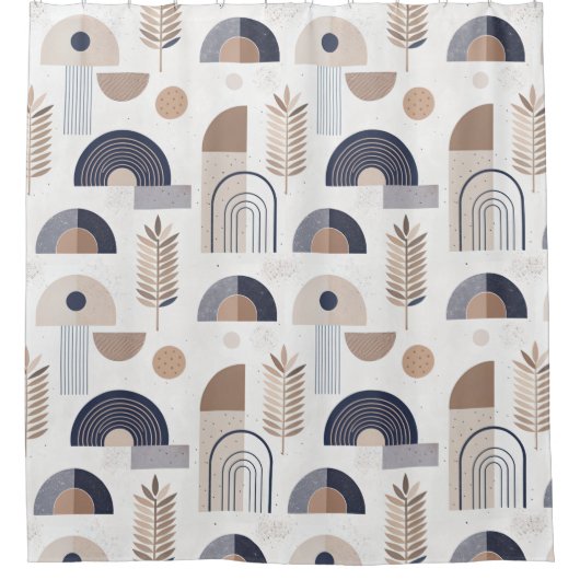 Rideaux De Douche Dorme géométrique moderne Abstrait Boho (Devant)
