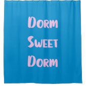Rideaux De Douche Dorme mignonne dortoir en bleu et rose (Devant)
