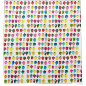 Rideaux De Douche Douceur fraise mignonne aquarelle de fruit mignon (Devant)