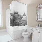 Rideaux De Douche Douche à roulettes ouest noir et blanc (En situation)