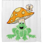 Rideaux De Douche Douche Curtain Grenouille Papillon de champignon (Devant)