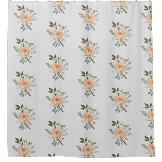 Rideaux De Douche doux floral charmant (Devant)
