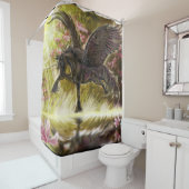 Rideaux De Douche Doux Touch~licorne ailée (En situation)