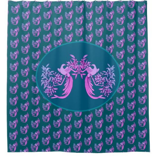 Rideaux De Douche Dove On Flower Branch Animal Art (Devant)