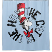 Rideaux De Douche Dr Seuss | Chat dans l'art rond Casquette (Devant)