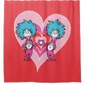 Rideaux De Douche Dr. Seuss Valentine | Chose 1 Chose 2 (Devant)