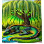 Rideaux De Douche Dragon Art (Devant)