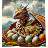 Rideaux De Douche Dragon Art (Devant)