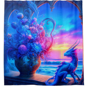 Rideaux De Douche Dragon Art