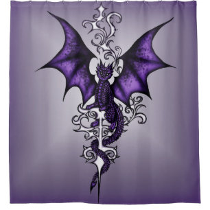 Rideaux De Douche Dragon d'ornement