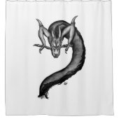 Rideaux De Douche Dragon en style tatouage (Devant)