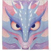 Rideaux De Douche Dragon Head couleurs pastel (Devant)