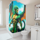 Rideaux De Douche Dragon Man (En situation)