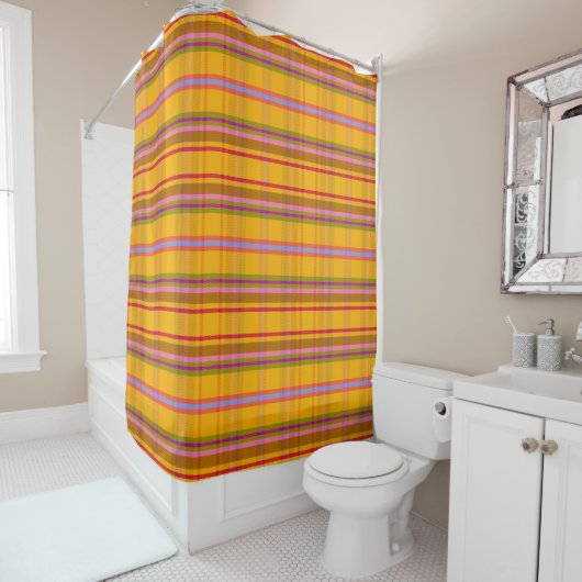 Rideaux De Douche Dragon Plaid DV (En situation)