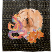 Rideaux De Douche DRAGON-TALEZ Chow Année du Dragon (Devant)